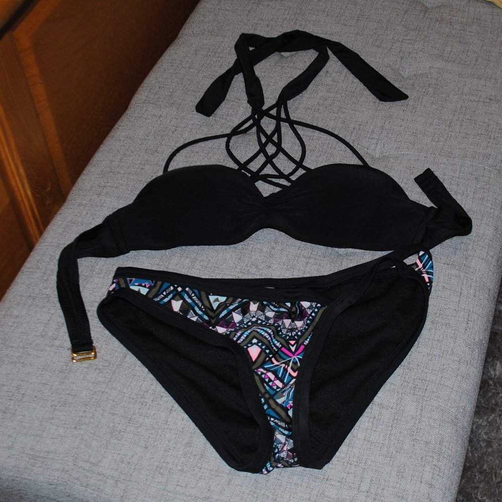 Rue Bleu Black Bikini